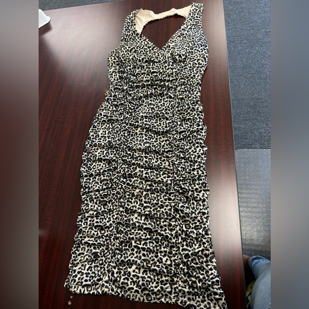 Leopard print dress
